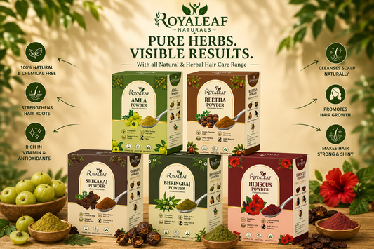 5x Product - Bhringraj, Hibiscus, Reetha, Amla, Shikakai Powder