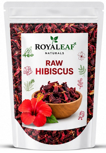 ROYALEAF 100g Dry Hibiscus Flower Rosa-Sinensis for Hair Care & Face Pack Gudhal Ka Phool for Hair Growth, Skin Care Hair Growth
